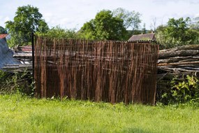 Prútená zástena na plot Výška plota: 140 cm, Dĺžka plota: 300 cm