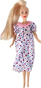 LEAN Toys Bábika tehotná Lucy so súpravou doplnkov XXL