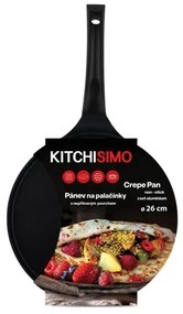 Panvica na palacinky KITCHISIMO 26 cm čierna