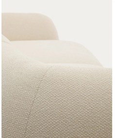 Krémová ženilková rohová pohovka (ľavý roh/s leňoškou) Martina – Kave Home