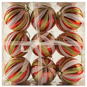 DECOLED Sada ozdob, prům. 8 cm, barevné