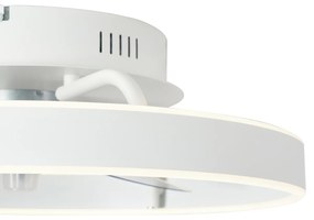 Stropný ventilátor biely 50 cm vrátane LED stmievateľný s diaľkovým ovládaním - Maddy