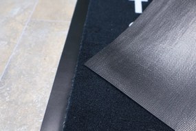 Mercury Flooring, Rohožka Tento dom patrí banke 40x60 cm, 40x60, čierna