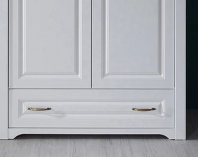 Šatníková skriňa 2-dverová Atik, biela