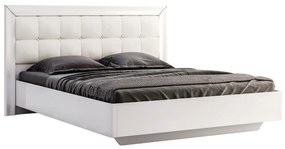 Dvoulůžková postel Bella s roštem 160x200 bílá