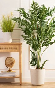 PLASTOVÝ KVETINÁČ ALOE TX 28,5X32 CM KRÉMOVÁ