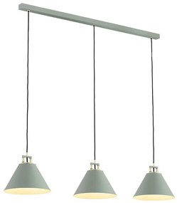 Argon 6177 - Luster na lanku ORTE 3xE27/15W/230V zelená
