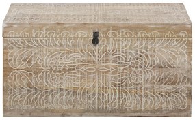 Truhlica z mangového dreva v prírodnej farbe 45x50 cm Malati – Støraa