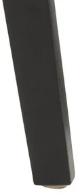 Čierna stolička v retro štýle BLACKY