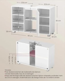 Skrinka pod umývadlo BBK507W01 biela