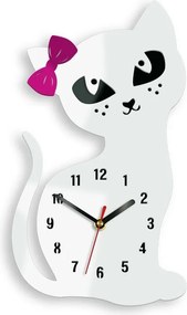 Moderné nástenné hodiny CAT WHITE white