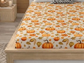Napínacia obliečka z mikrovlákna AUTUMN PUMPKINS farebná 180x200 cm