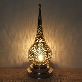Luxusná strieborná lampa Daye