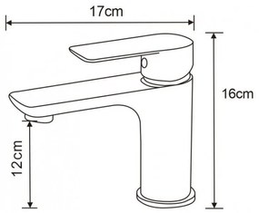 Umývadlová batéria MEXEN ALFA chróm/biela