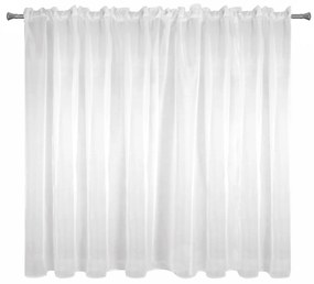 ZÁCLONA NA PÁSKE LUCY 400X150 CM BIELA