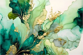 Obraz - Zelená abstrakcia (90x60 cm)