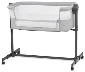 KINDERKRAFT - Detská postieľka NESTE UP 2 svetlošedá