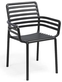 Stima plastové venkovní kreslo DOGA Vyberte odtieň ->: Antracite - Čierná