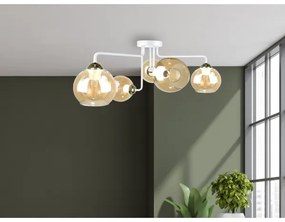 Prisadený luster MONDE WHITE 5xE27/60W/230V