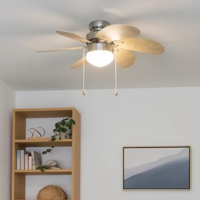 ZEVENTI - Stropný ventilátor FAMARA 1xE14/60W/230V béžová