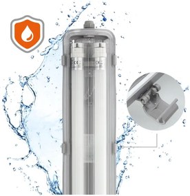 LED Technické žiarivkové svietidlo T8 2xG13/18W/230V 4000K IP65