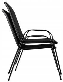 Gardlov 23461 Balkónový set stôl + 2 stoličky čierny
