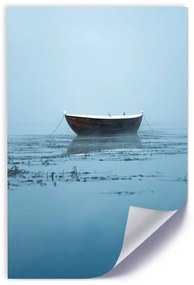 Gario Plagát Loď v hmle Farba rámu: Bez rámu, Veľkosť: 30 x 45 cm