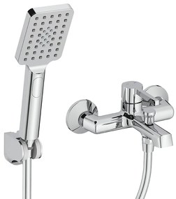 Laveo Alita, vaňová batéria s ručnou sprchovou súpravou, chrómová, LAV-BVA_011D
