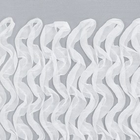 ZÁCLONA NA PÁSKE LORIS 140X270 CM BIELA