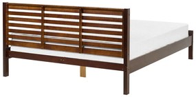 Manželská posteľ 160 cm CAROC (hnedá). Vlastná spoľahlivá doprava až k Vám domov. 1007193