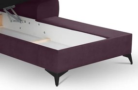 Rohová sedacia súprava Scala, hroznová ružovo-fialová látka, pravý roh