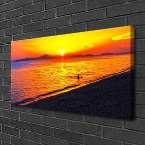 Obraz na plátne More slnko pláž krajina 140x70 cm