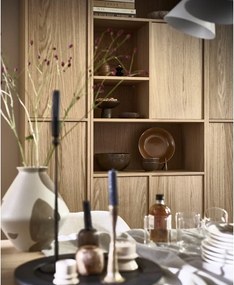 Modulárna knižnica v dekore duba v prírodnej farbe 77x199 cm Modulair – vtwonen