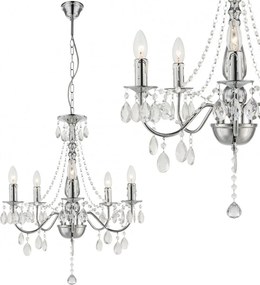 Toolight Toolight, stropné svietidlo 5xE14, EBT014-5CP, chróm, OSW-01249