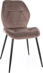 SI Stolička Rick Velvet kapučín