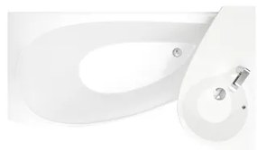 Ravak CQ01000000 - Rohová vaňa AVOCADO 160x75 cm akrylát/biela