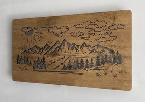 Podsvietený obraz Vrchy