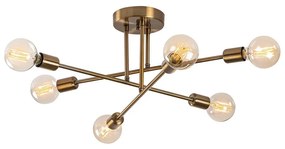 Stropné svietidlo v zlatej farbe 64x64 cm Flower – Opviq lights