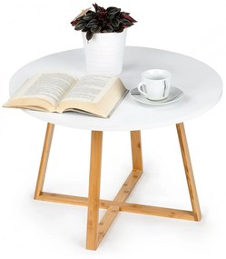 Odkladací stolík Alva 60 cm biely