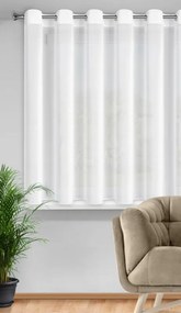 Dekorstudio Záclona DALIA na dekoračných krúžkoch 350x150 cm - biela