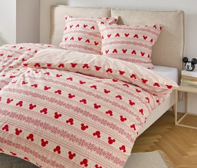 Posteľná bielizeň z jemného biberu »Mickey Mouse«, štandardná veľkosť