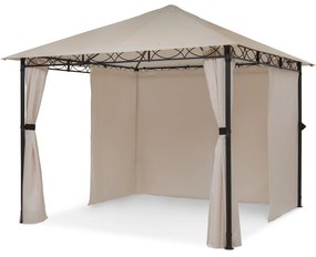 Mondo, záhradný pavilón, párty stan, Gazebo, 3x3 m, oceľ, polyester