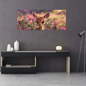 Obraz - Roztomilá srnčeka (120x50 cm)