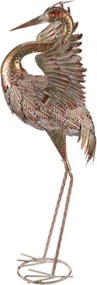 Volavka 84 cm - kovová záhradná dekorácia