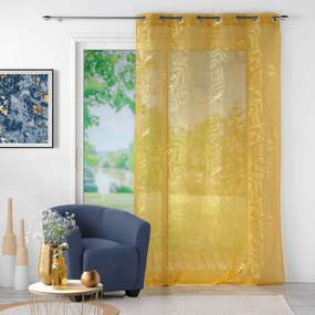 Žltá voálová záclona 140x280 cm Belflor – douceur d'intérieur