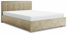 Manželská posteľ 140 cm Lonnie (béžová) (s roštom a úložným priestorom). Vlastná spoľahlivá doprava až k Vám domov. 1047082