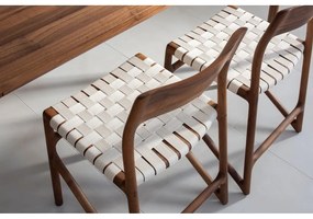 Hnedá/krémovobiela jedálenská stolička Fawn – Gazzda