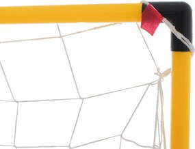 KIK Tréningová futbalová bránka s podložkou, loptou a pumpou, 156 cm