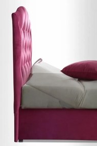 Čalúnená posteľ Julia, ružová