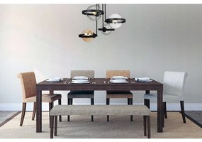 Stropné svietidlo Haga Ring, 4x sklenené tienidlo (mix 3 farieb), (výber z 3 farieb uchytenia)